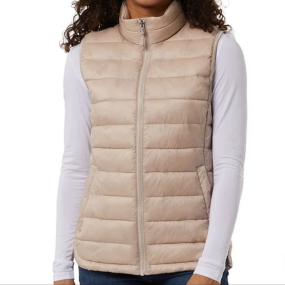 32 Degrees Ladies' Vest Zippered Hand PocketsSoft Hand FeelCenter, Front Zip - Picture 2 of 5
